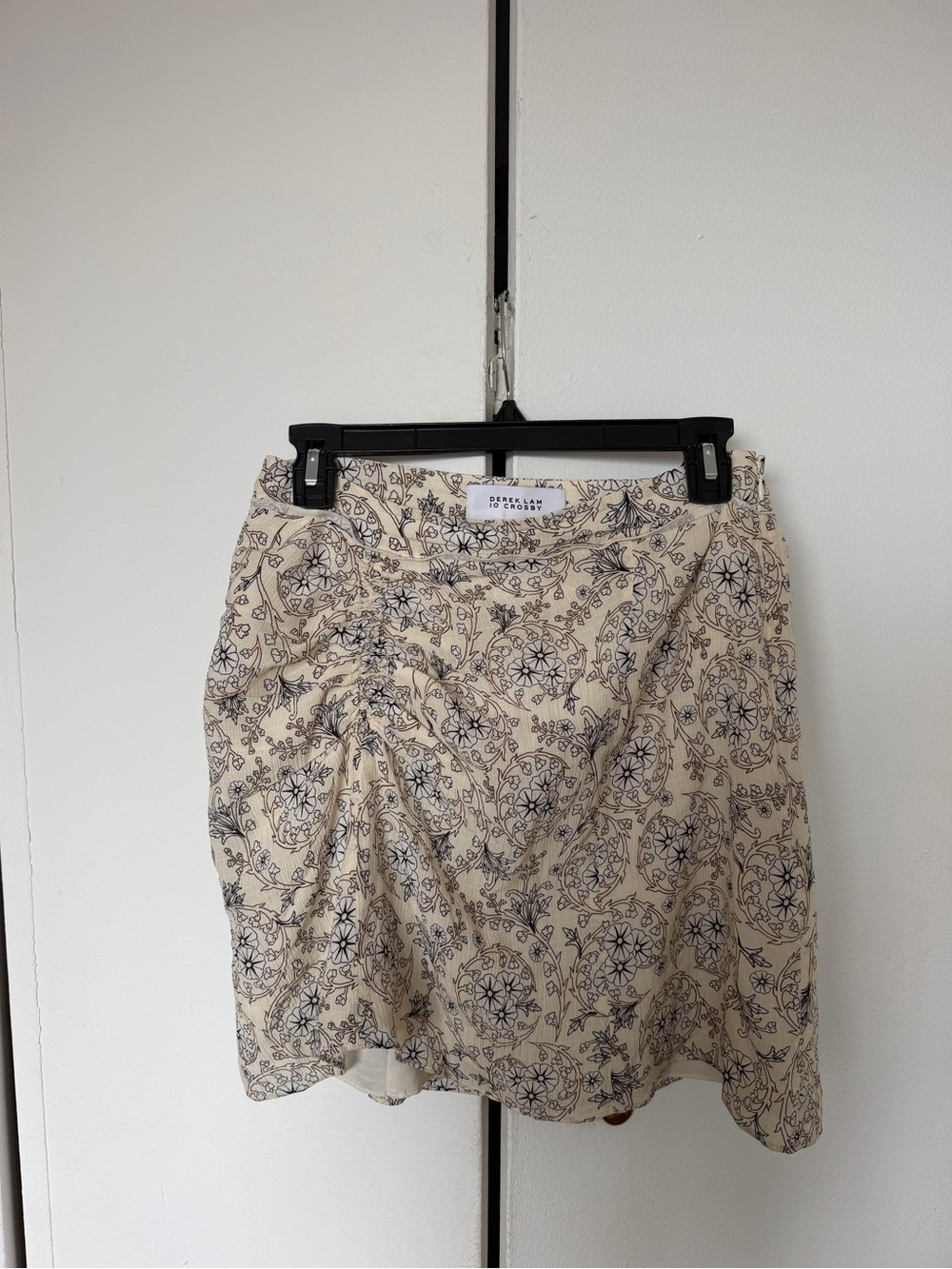 Derek Lam Printed Gathered Front Skirt Size 6